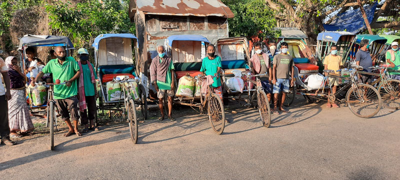 Puri en tricycle